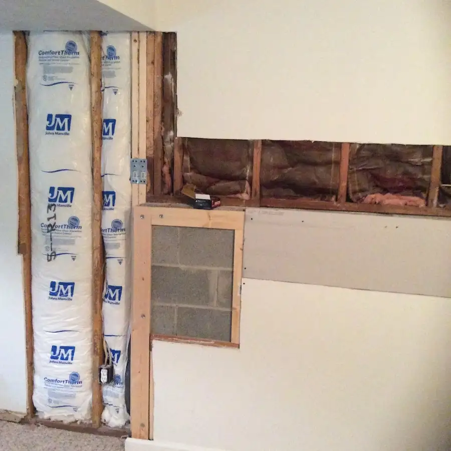 Wall insulation replacement during Odor Removal & Deodorization in Des Peres